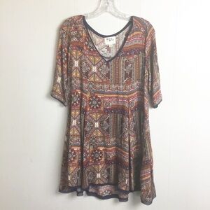Anthropologie Holing Horses Boho XSP Dress